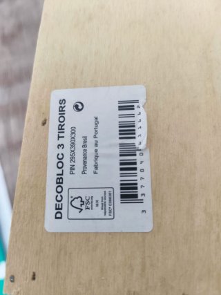 Cajonera de madera