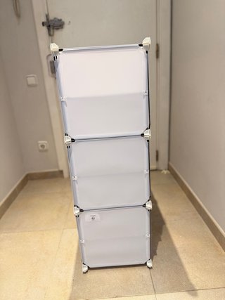 Zapatero modular organizador blanco