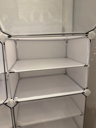 Zapatero modular organizador blanco