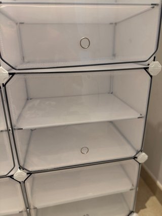Zapatero modular organizador blanco