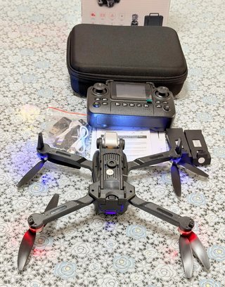 Dron Plegable Camara Dual con Mando Pantalla 2.4"