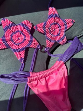 Bikini Lujo Macramé estrella (NUEVO)