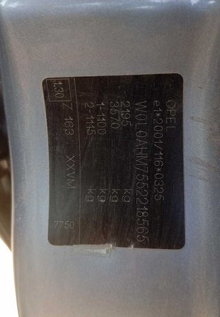 Asiento delantero derecho opel zafira b 445558