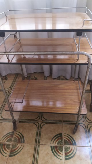 Mesa Auxiliar Plegable Madera conjunto de camarera