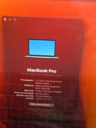 MacBook Pro A1708 i5 8GB RAM 128GB SSD