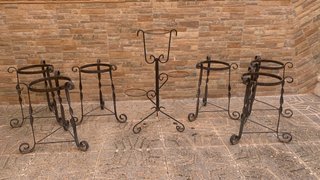 Maceteros de hierro forjado