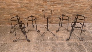 Maceteros de hierro forjado