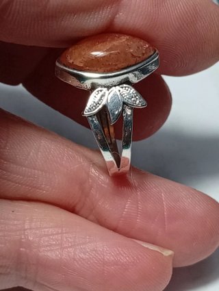 Anillo Plata Ley Piedra sol