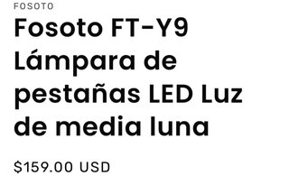 Lámpara profesional dorada , completamente nueva