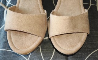 Sandalias Cuña Plataforma Corcho Beige