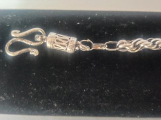 Pulsera cordón de Plata