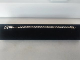 Pulsera cordón de Plata