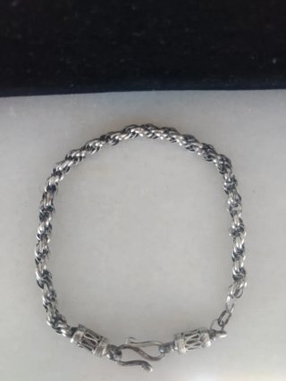 Pulsera cordón de Plata