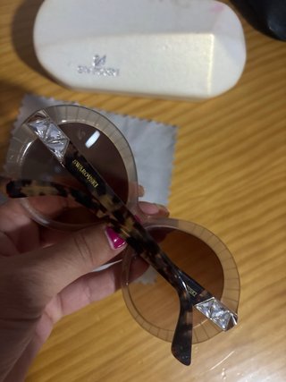 Gafas de sol Swarovski Beige y Marrón