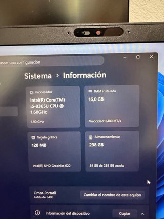 Portátil Dell Latitude 5400 Gris