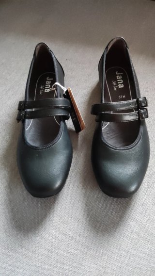 Jana bailarina negra ballet 37 H con hebilla mujer