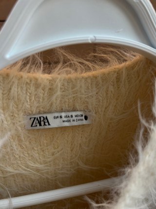 2 Top ZARA tejido de punto color beige