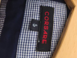 Camisa CORBAE manga larga azul