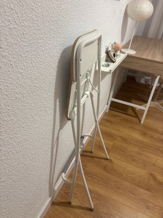 Silla alta plegable Ikea blanco