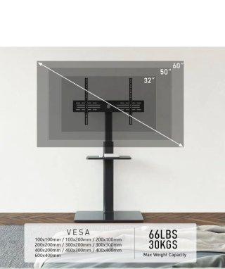 Soporte TV de suelo negro