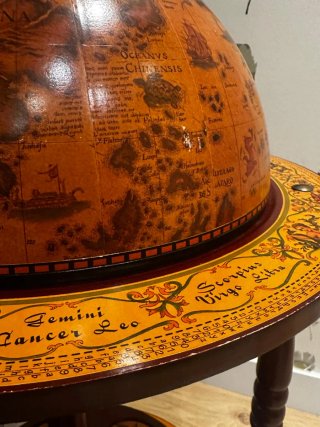 GLOBO BAR ESTILO CLÁSICO ITALIANO- PERFECTO ESTADO