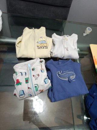 Lote 6 pijamas bebé 62-68 cm (6 meses)
