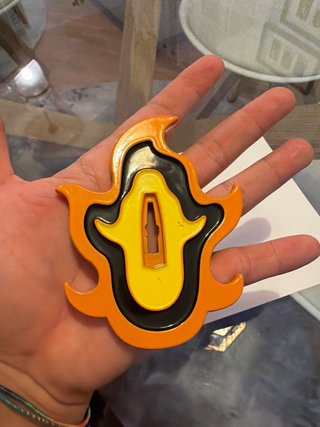Tsuba Rengoku Acero Macizo Kimetsu no Yaiba