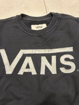 Felpa Vans nera con logo