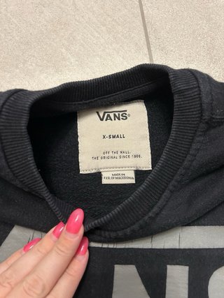 Felpa Vans nera con logo