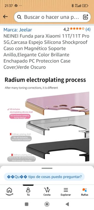 Custodia NEINEI Xiaomi 11T/11T Pro 5G