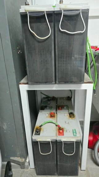 8 Baterías Tensite OPzS 6-600 (6V 600Ah)