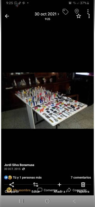 Colección de mecheros variados