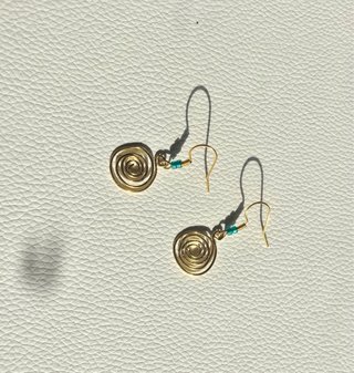 Set orecchini e bracciale oro e turchese