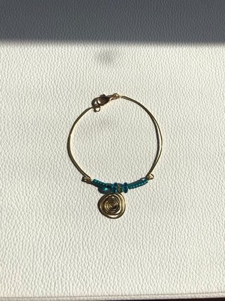 Set orecchini e bracciale oro e turchese