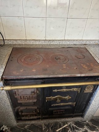 Cocina de leña de obra