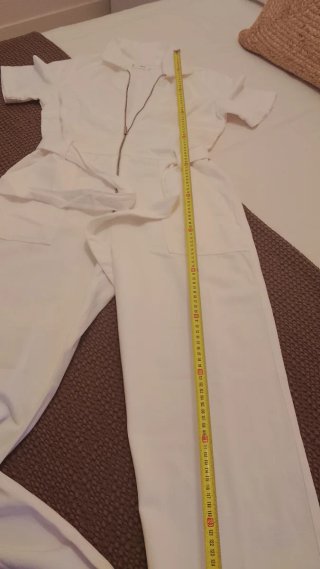 Mono vaquero blanco Mango Talla L