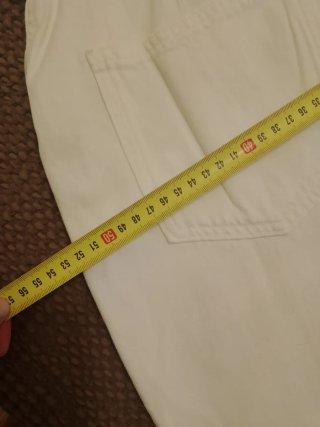 Mono vaquero blanco Mango Talla L