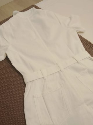 Mono vaquero blanco Mango Talla L