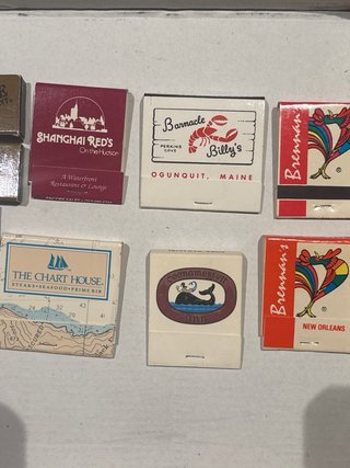 Lote Fósforos Restaurantes USA Vintage Años 80-90