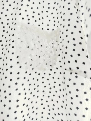 Blusa Rossan manga corta lunares