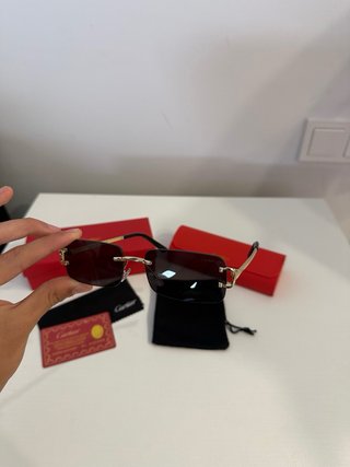 Gafas Cartier Premier Negras y Doradas