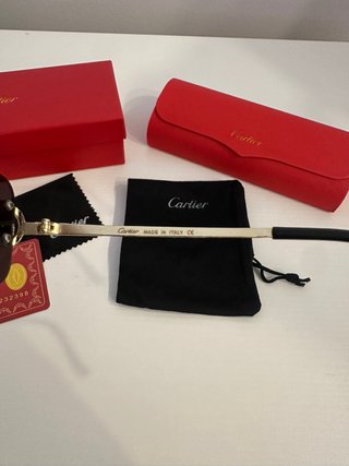 Gafas Cartier Premier Negras y Doradas