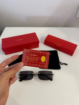 Gafas Cartier Premier Negras y Doradas