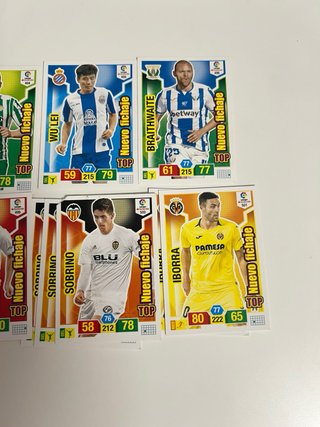 Lote 11 cromos top nuevo fichajeAdrenalyn XL 18/19