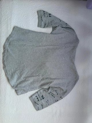Felpa Diesel grigia con cappuccio zip e stampa