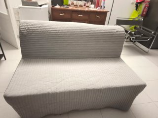 Sofá Cama Ikea Gris 2 Plazas