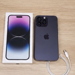 iPhone 14 Pro Max 128GB Morado + caja y cable