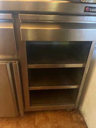Mueble Cafetero Inox con Estantes CORECO