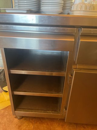 Mueble Cafetero Inox con Estantes CORECO