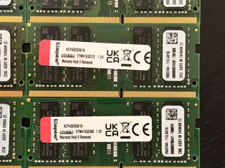16Gb RAM Kingston DDR4 3200Mhz